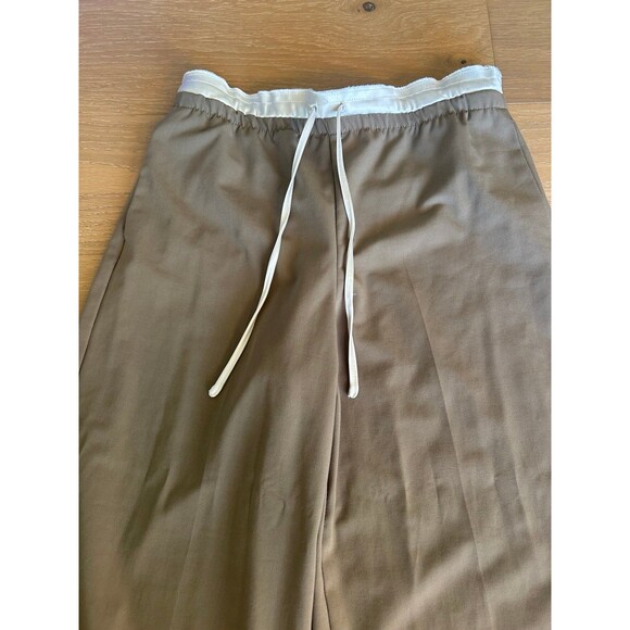 Zara Beige Wide-Leg Trousers - Picture 7 of 10